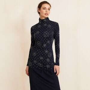 Vintage Rhinestone Constellation Disco Cocktail Dress 70s 80s Stretchy Midi M